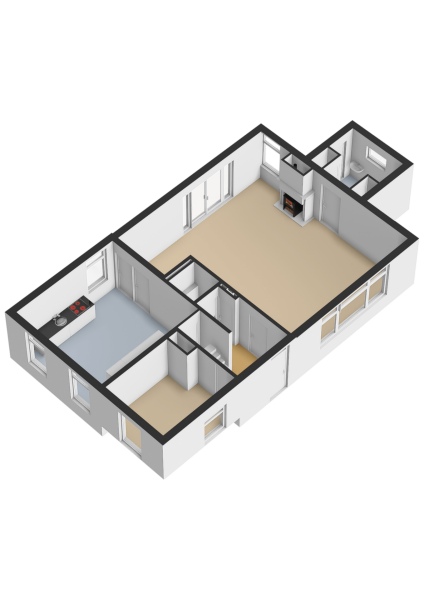 Floor Plan 1 - Provincialeweg Oost 64