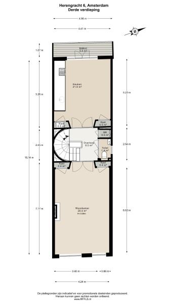 Floor Plan 5 - Herengracht 6
