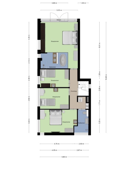 Floor Plan 2 - Gaffel 6