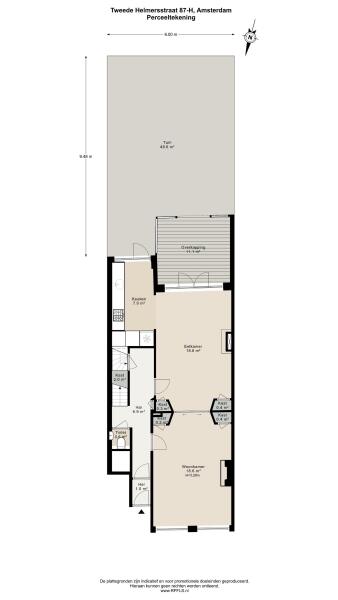 Floor Plan 5 - Tweede Helmersstraat 87 H