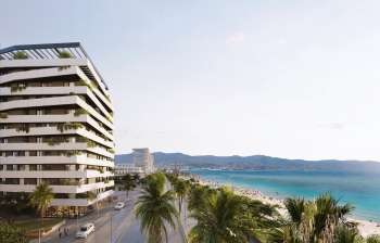 Corner City Residence with Dual Terraces and Open Urban Views
