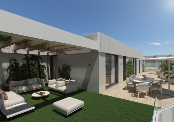 Penthouse with expansive terrace and outdoor living focus